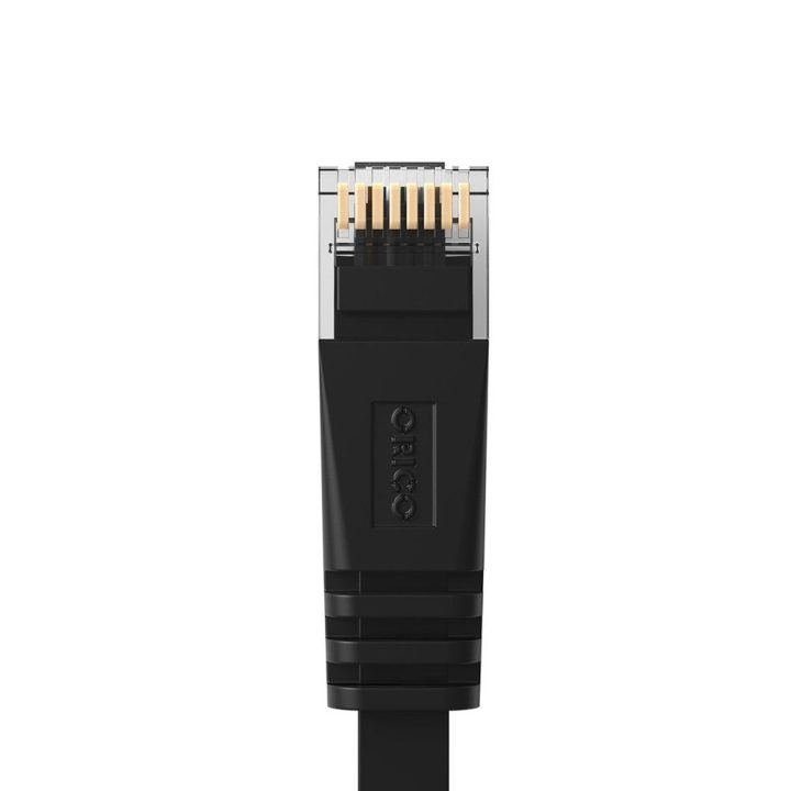 Plokščias tinklo kabelis Orico PUG-C6B CAT6 RJ45 8 m, juodas