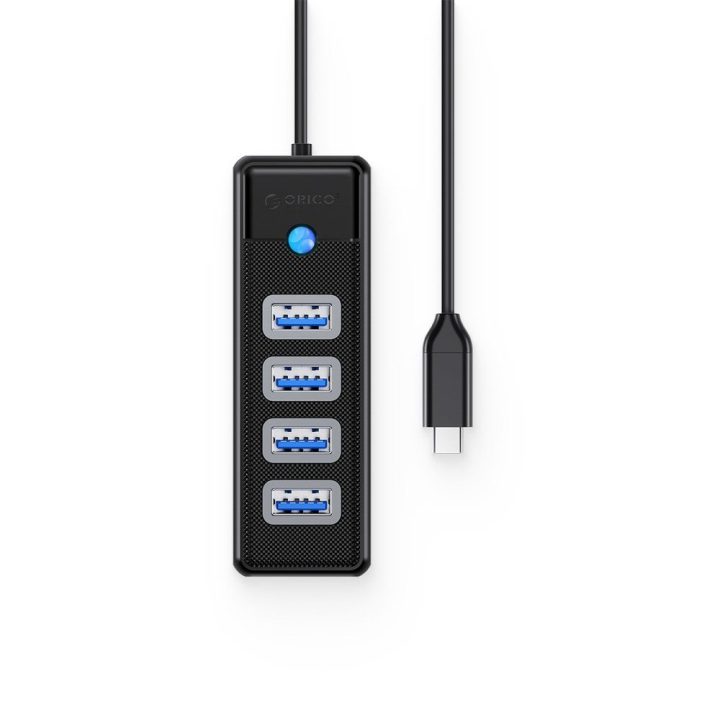 USB-C HUB Orico PW4U-C3, 4 × USB-A 3.0, 1.8 m, juodas