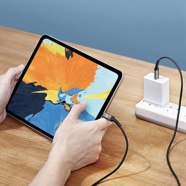 USB-C į USB-C laidas Tellur 3A PD 60W 2 m, juodas