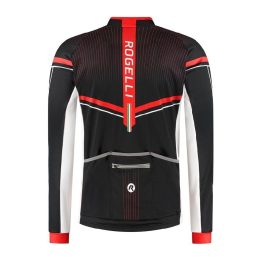 Vyriški dviratininko marškinėliai ilgomis rankovėmis Rogelli Gara Mostro II, raudoni, 4XL