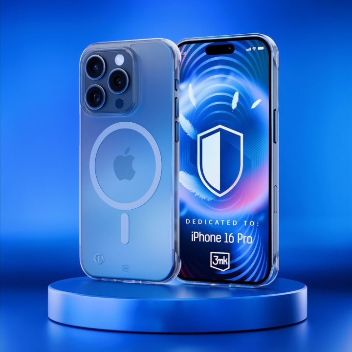 Telefono dėklas iPhone 16 Pro 3mk Just20g MagCase, skaidrus