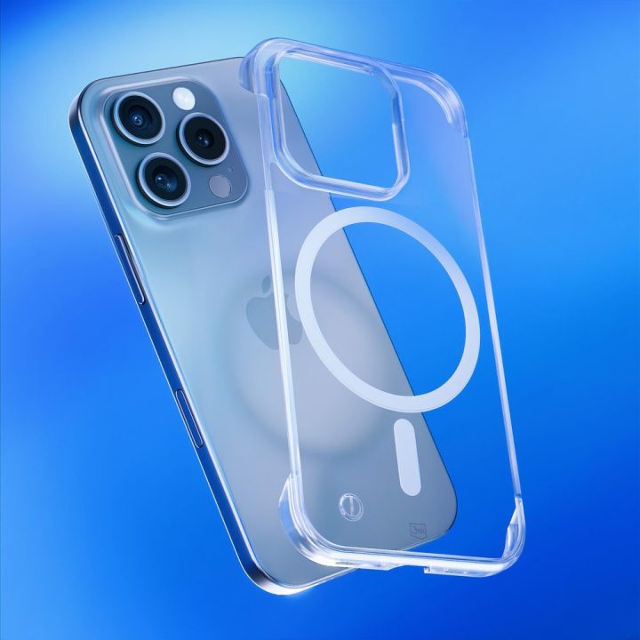 Telefono dėklas iPhone 16 Pro 3mk Just20g MagCase, skaidrus