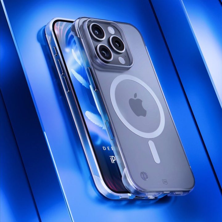 Telefono dėklas iPhone 16 Pro 3mk Just20g MagCase, skaidrus