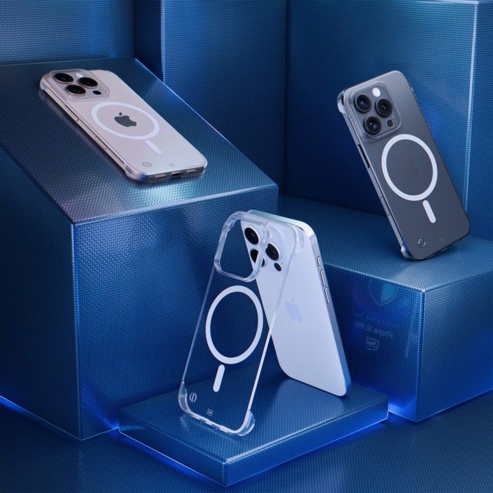 Telefono dėklas iPhone 16 Pro 3mk Just20g MagCase, skaidrus