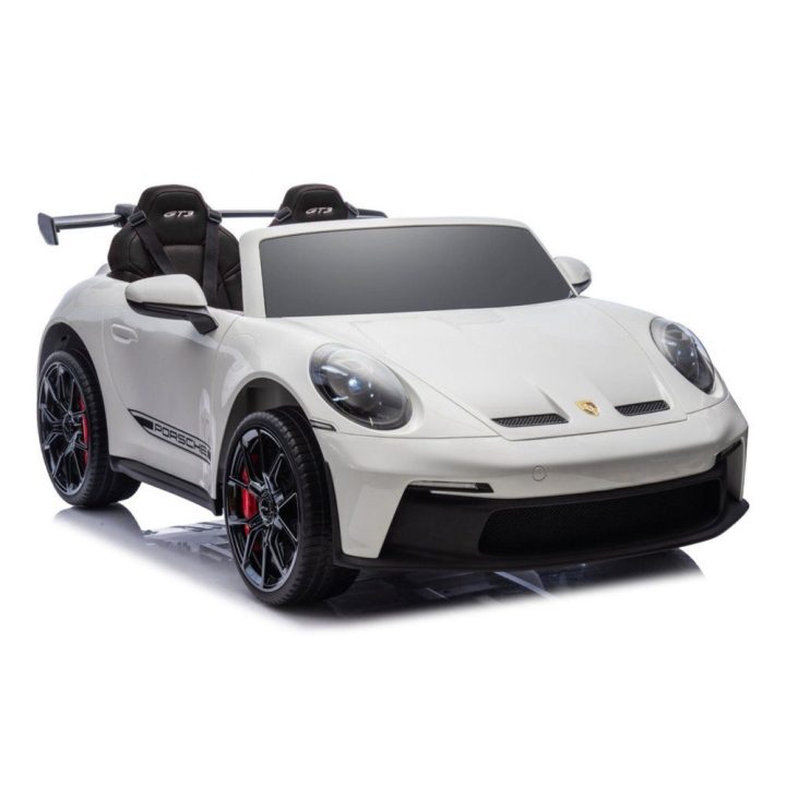 Baltas akumuliatorinis automobilis Porsche GT3 DK-P911