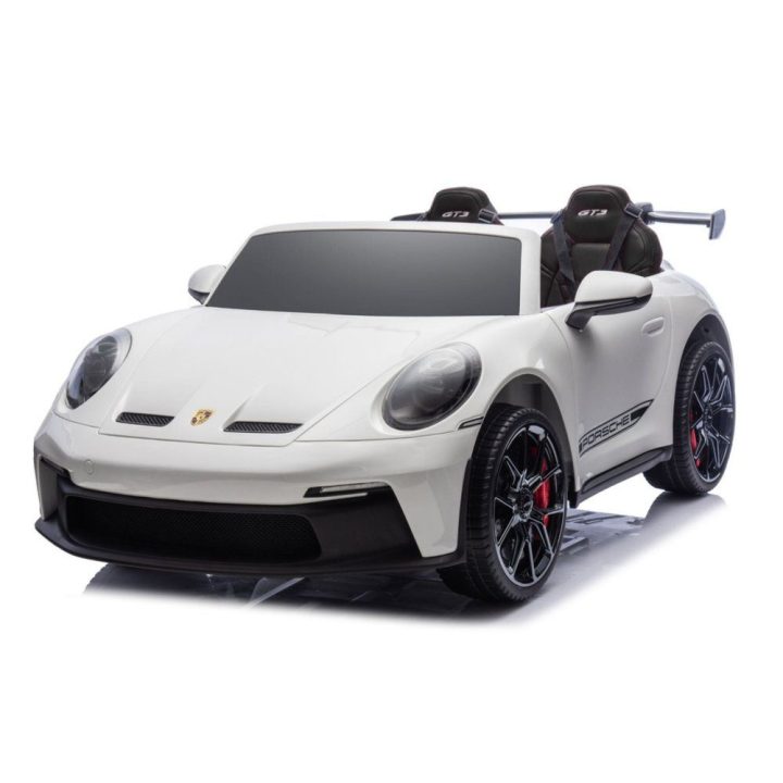 Baltas akumuliatorinis automobilis Porsche GT3 DK-P911