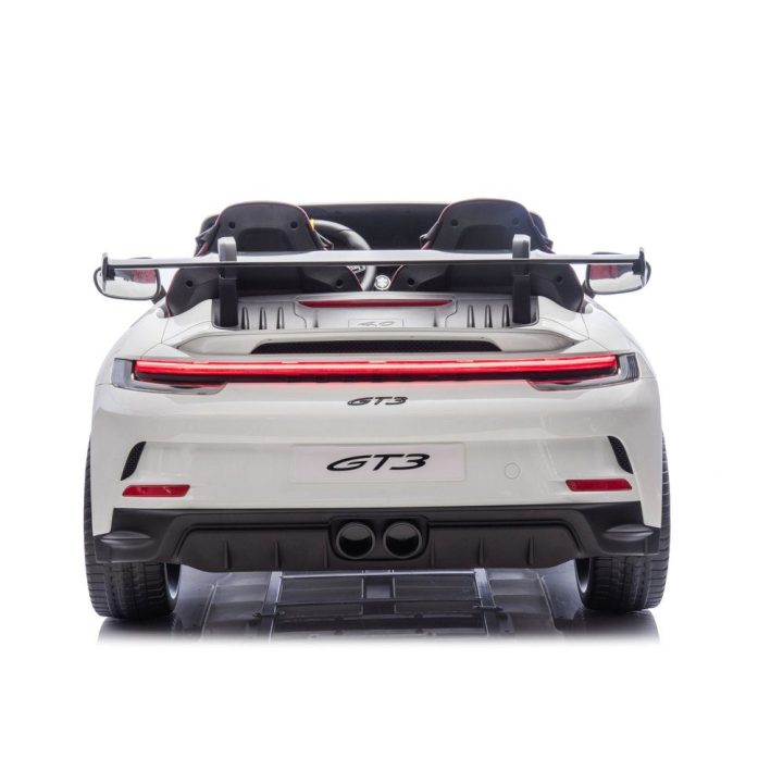 Baltas akumuliatorinis automobilis Porsche GT3 DK-P911