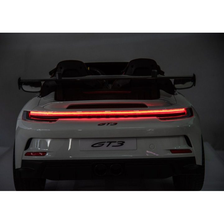 Baltas akumuliatorinis automobilis Porsche GT3 DK-P911