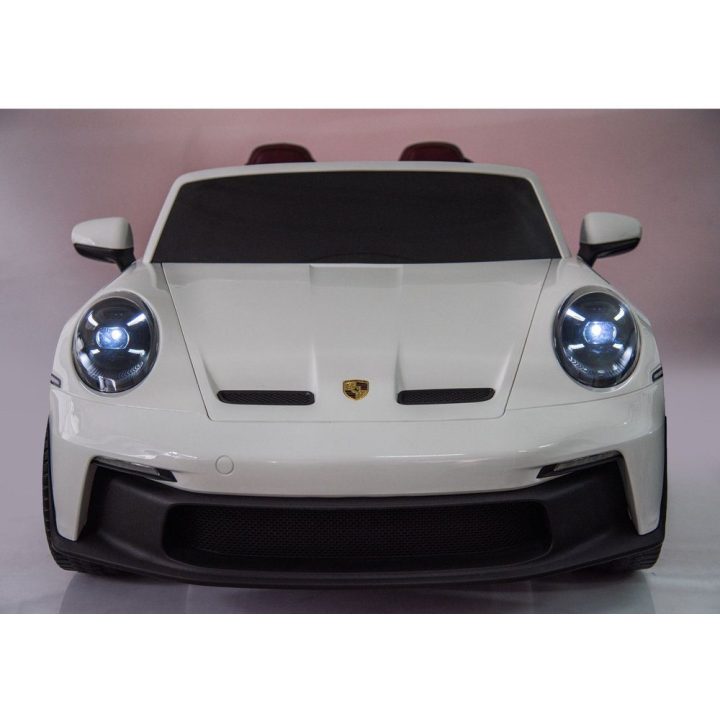 Baltas akumuliatorinis automobilis Porsche GT3 DK-P911