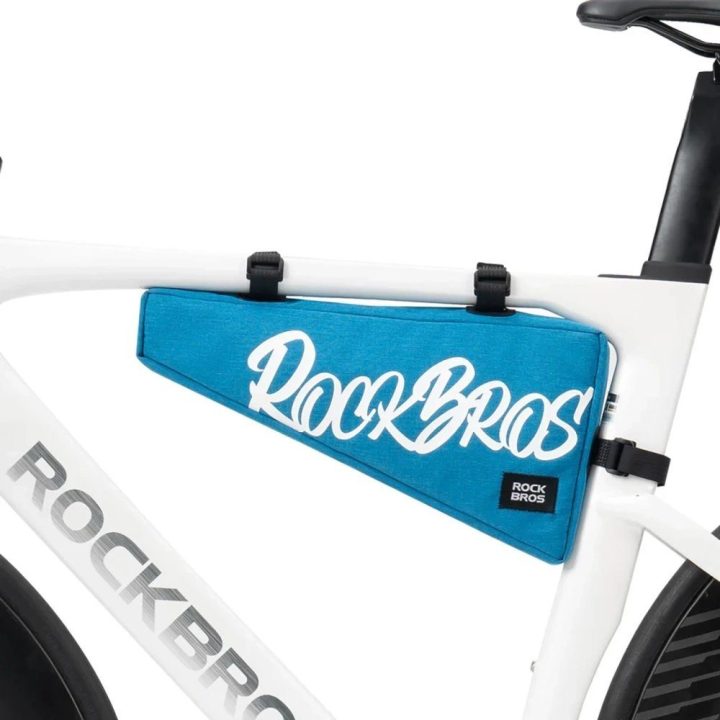 Dviračio trikampė rėmo tašė Rockbros G008 Flash Journey XL 1,9 l, mėlyna