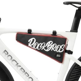 Dviračio trikampė rėmo krepšys Rockbros G008 Flash Journey XL 1,9 l, juodas / raudonas