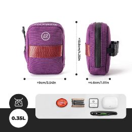 Dviračio po sėdyne tvirtinama Rockbros F006 0,35 l kuprinė, violetinė