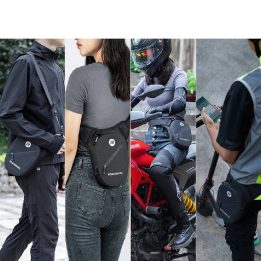 Motociklinė juosmens ir šlaunies krepšė Rockbros AS-081, 1 l, juoda