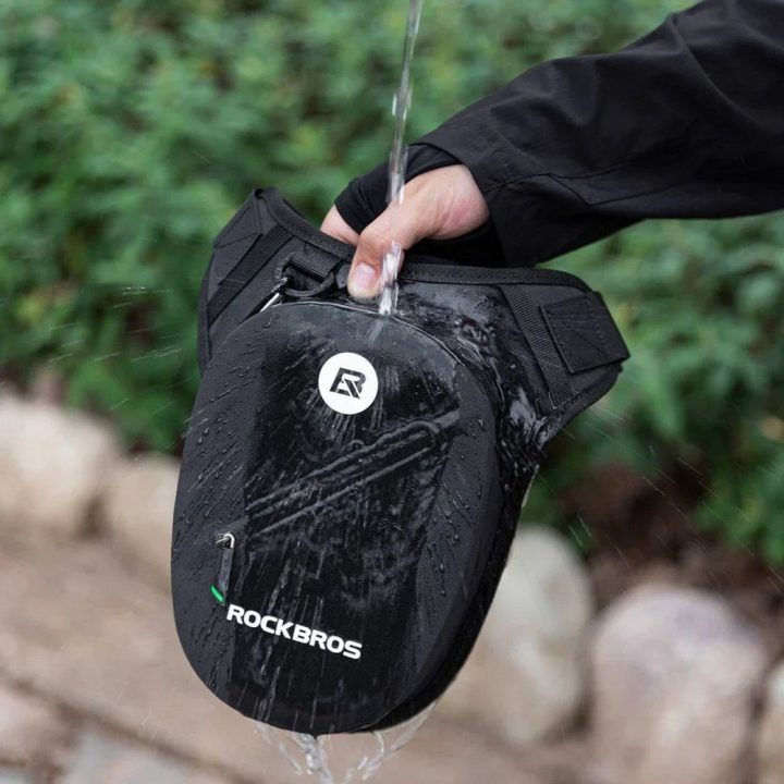 Motociklinė juosmens ir šlaunies krepšė Rockbros AS-081, 1 l, juoda