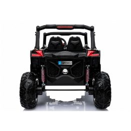 Juodas akumuliatorinis automobilis Jeep XMX603 su MP3