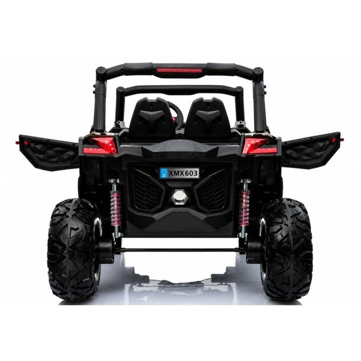 Baltas akumuliatorinis automobilis Jeep XMX603 UTV-MX su MP4