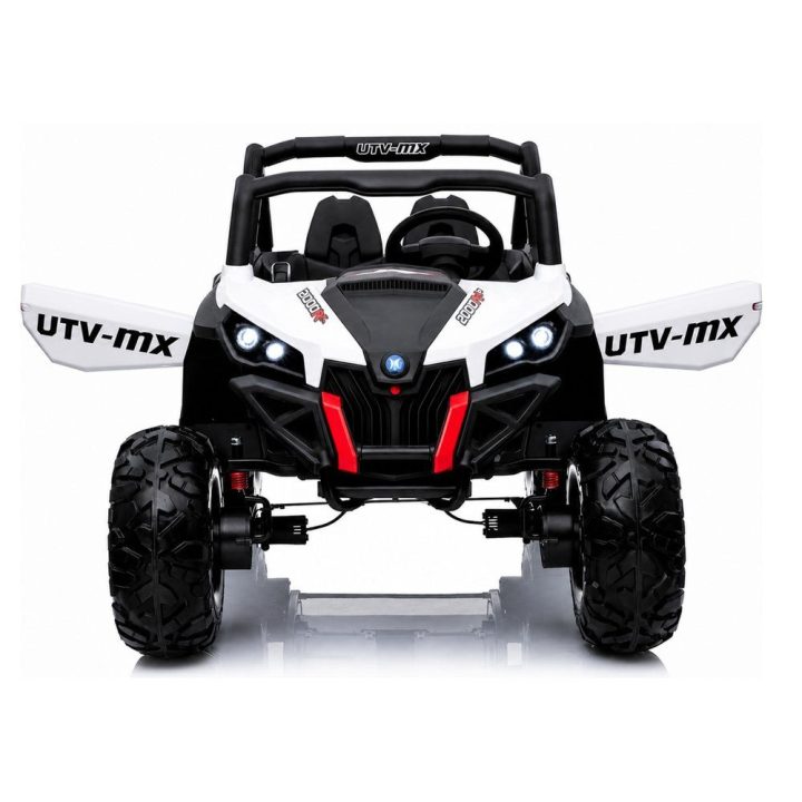 Baltas akumuliatorinis automobilis Jeep XMX603 UTV-MX su MP4