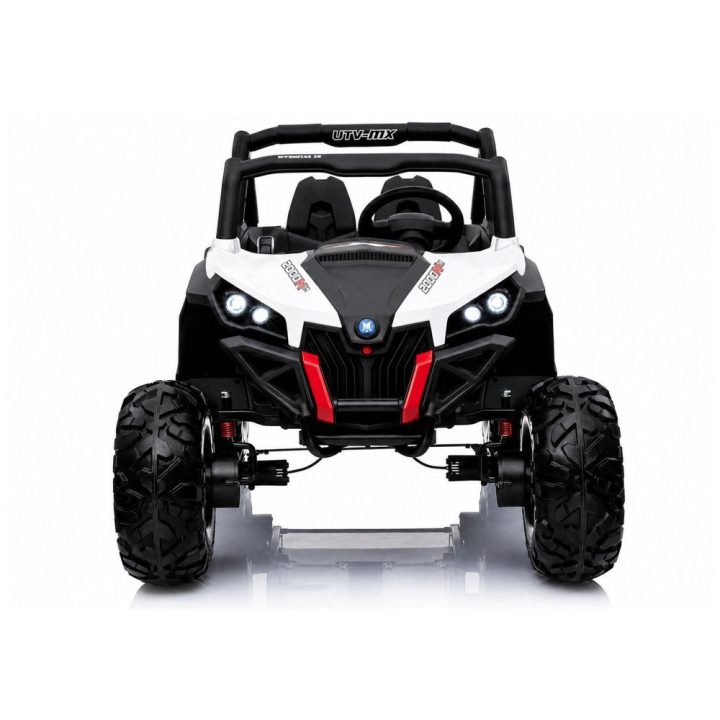 Baltas akumuliatorinis automobilis Jeep XMX603 UTV-MX su MP4