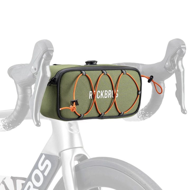 Dviračio vairo krepšys Rockbros TL001 ROAD TO SKY 1,9 l, žalias