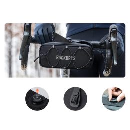 Dviračio vairelio krepšys Rockbros TL001 ROAD TO SKY 1,9 l, juodas