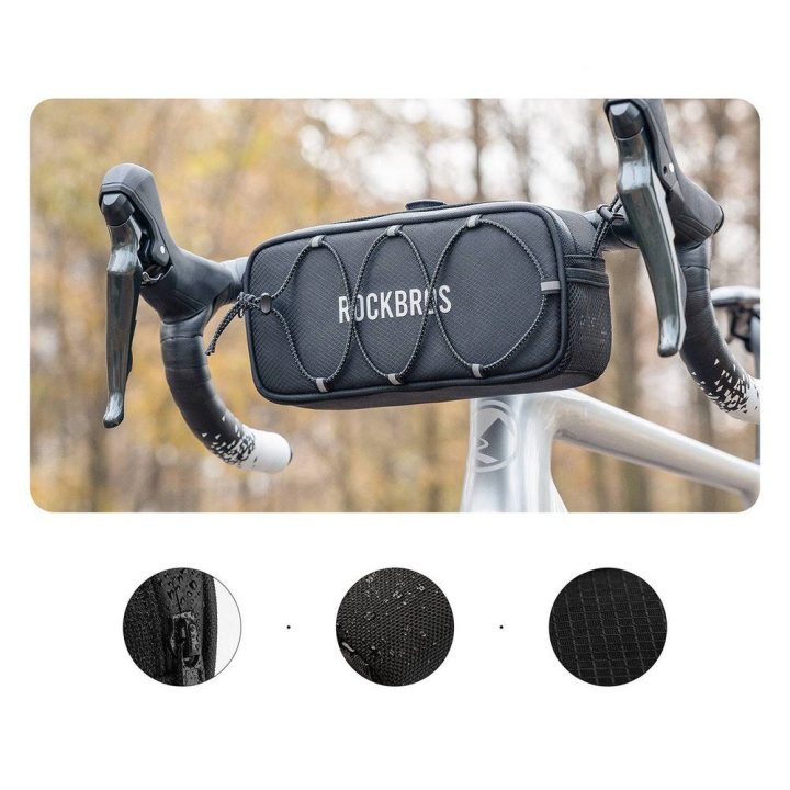 Dviračio vairelio krepšys Rockbros TL001 ROAD TO SKY 1,9 l, juodas