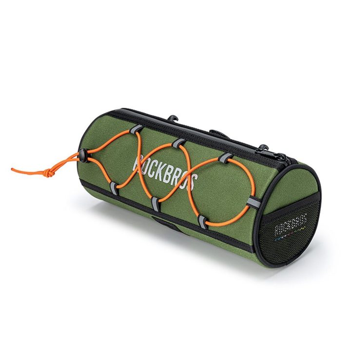 Dviračio vairo krepšys Rockbros TL002 ROAD TO SKY 1,5 l, žalias