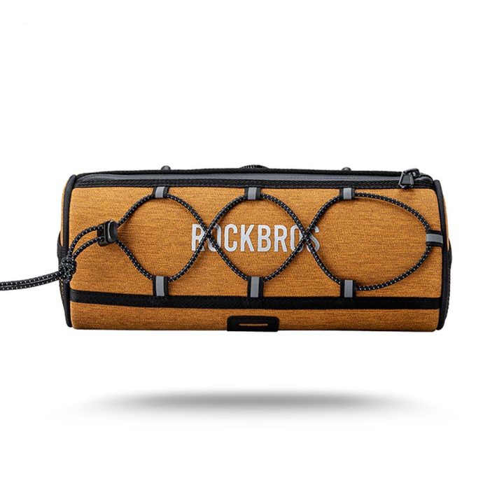 Dviračio vairo krepšys Rockbros TL002 ROAD TO SKY 1,5 l, oranžinis