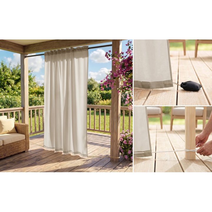Užuolaida Res Oxford Molte AmeliaHome 155 × 220 cm, smėlio spalvos