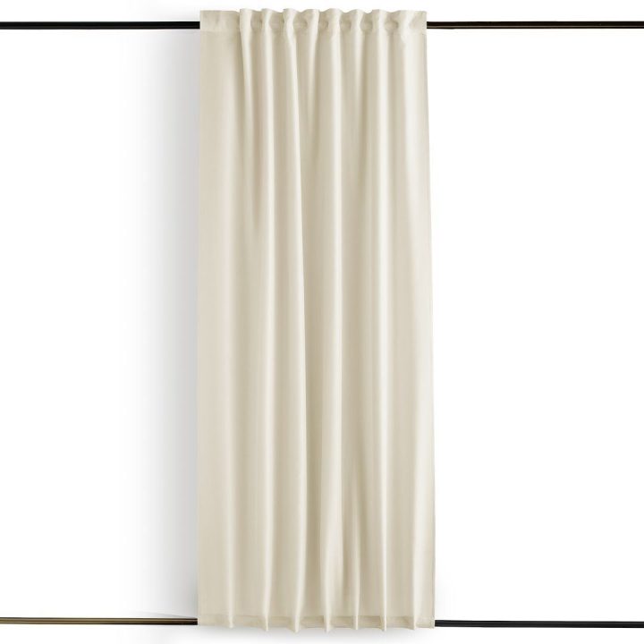 Kreminė užuolaida su kilpomis AmeliaHome Oxford Molte Pleat 155 × 220 cm