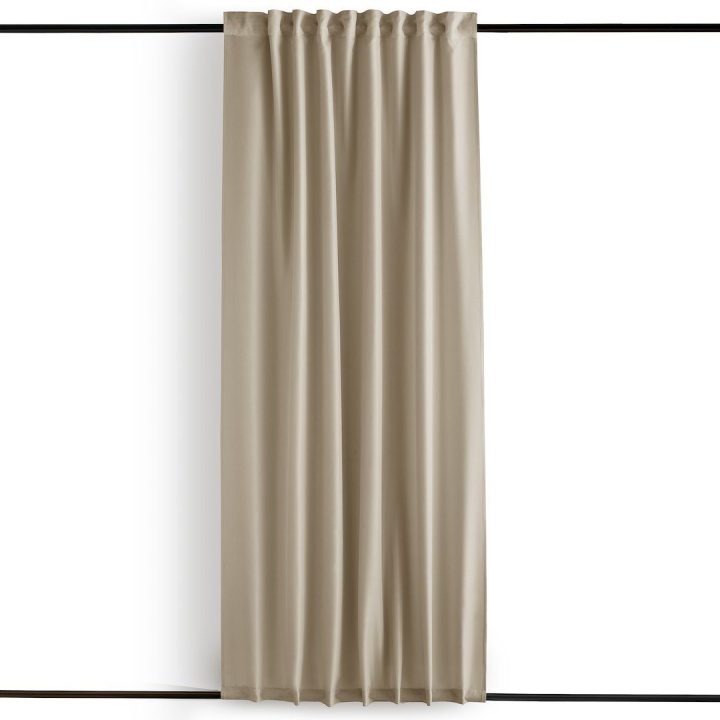 Smėlio spalvos užuolaida su kilpomis AmeliaHome 155 × 220 cm
