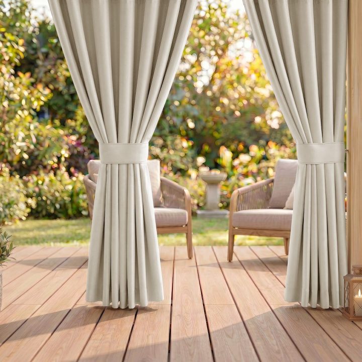 Užuolaidos raištis Molte AmeliaHome 155 × 9 cm, šviesiai smėlio