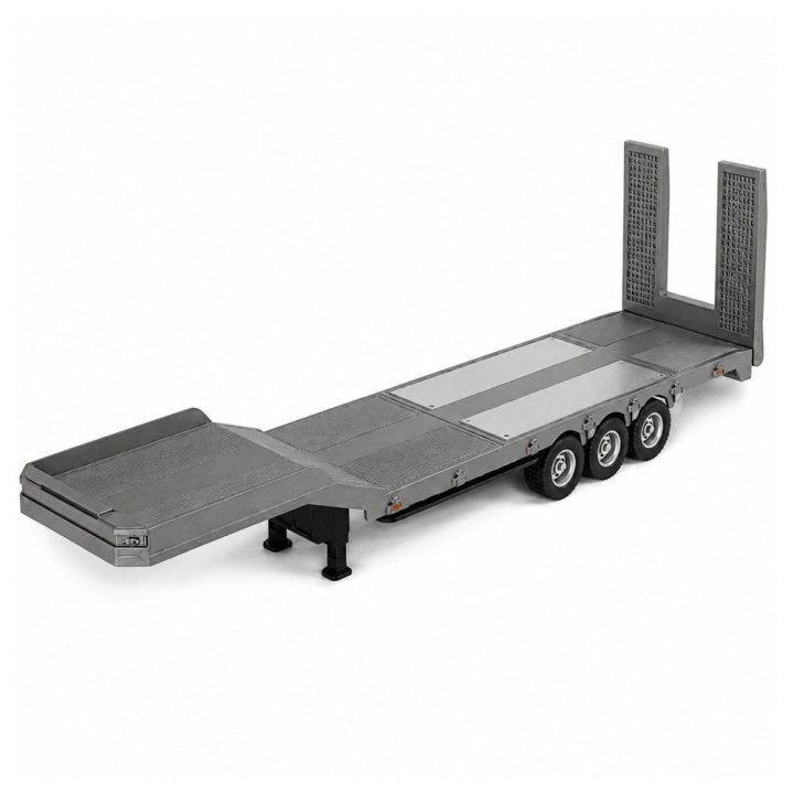 Žaislinė žemo profilio platforma priekaba Scania 770S Huina, pilka, 1:18