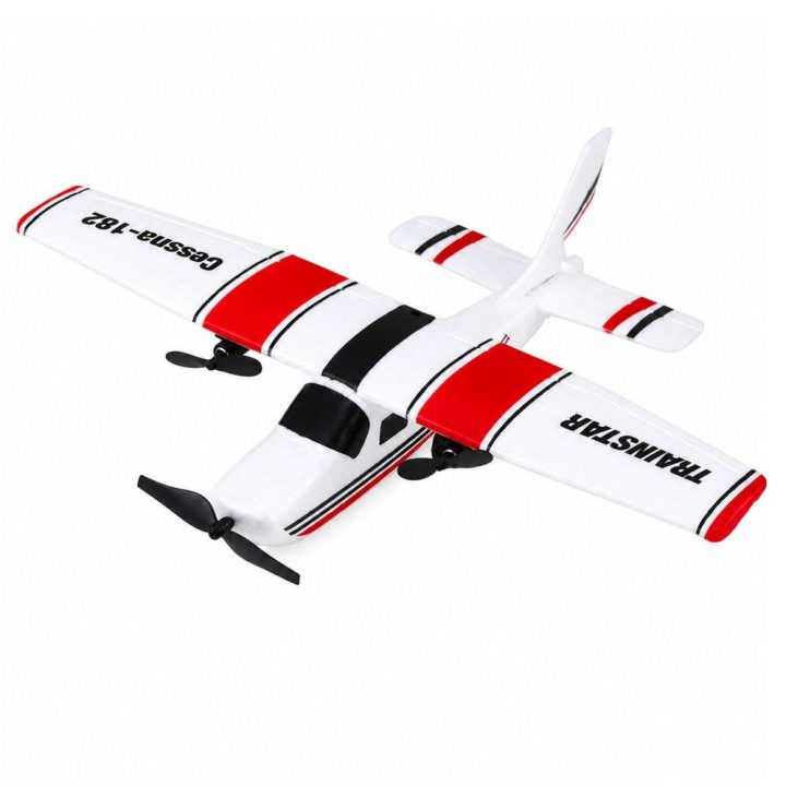 Žaislinis Cessna 182 nuotoliniu būdu valdomas putplasčio lėktuvas