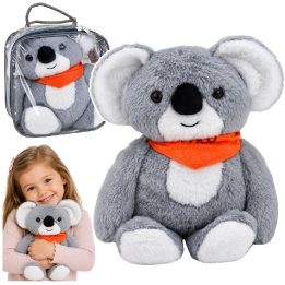Pilkas svertinis koalos pliušinis žaislas, 1,3 kg, 35 cm