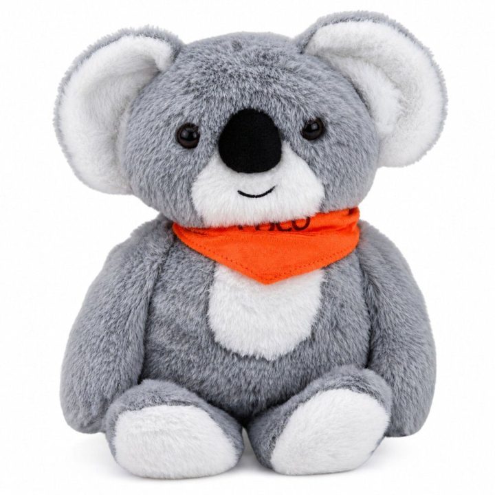 Pilkas svertinis koalos pliušinis žaislas, 1,3 kg, 35 cm