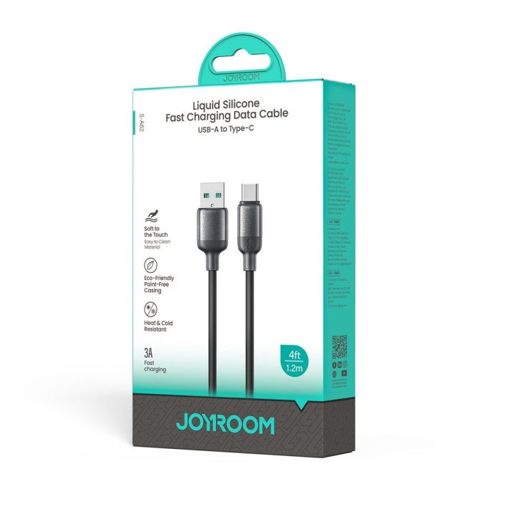 USB-A į USB-C laidas Joyroom S-A62 Lively Series 1,2 m, 3 A, juodas
