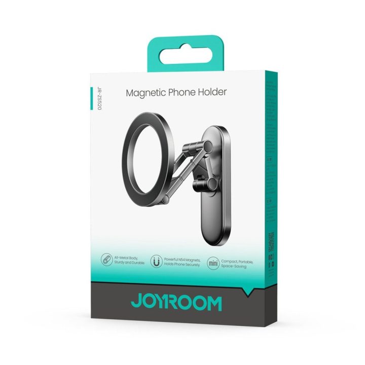 Magnetinis telefono laikiklis metaliniams paviršiams Joyroom JR-ZS520, juodas