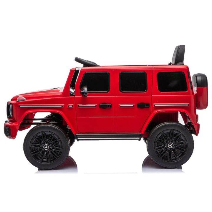 Raudonas Mercedes G 4x4 24V akumuliatorinis automobilis