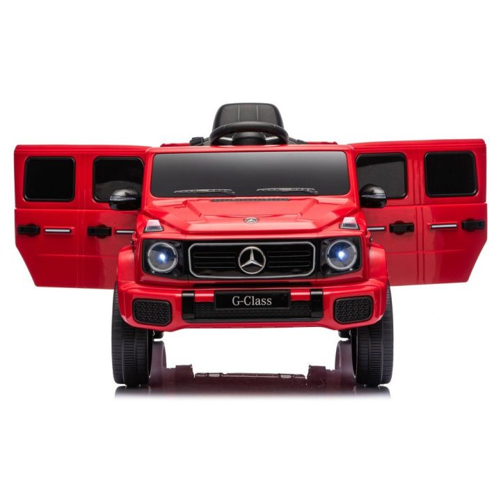 Raudonas Mercedes G 4x4 24V akumuliatorinis automobilis