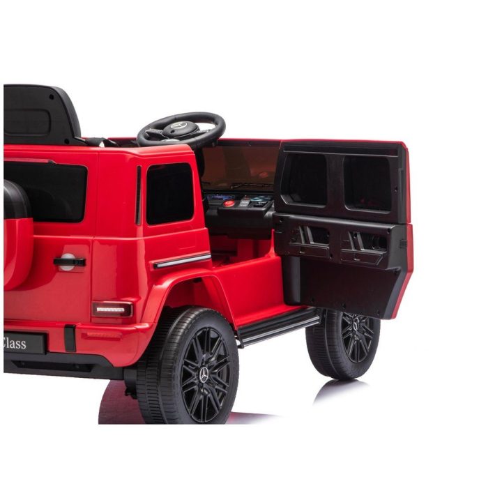 Raudonas Mercedes G 4x4 24V akumuliatorinis automobilis