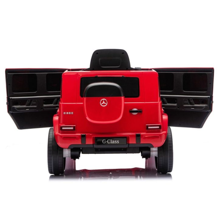 Raudonas Mercedes G 4x4 24V akumuliatorinis automobilis