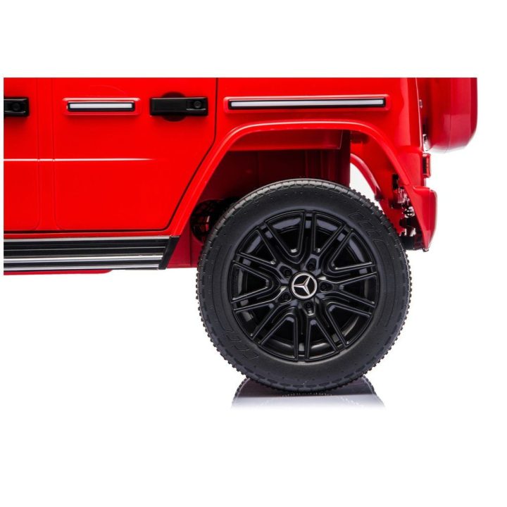 Raudonas Mercedes G 4x4 24V akumuliatorinis automobilis