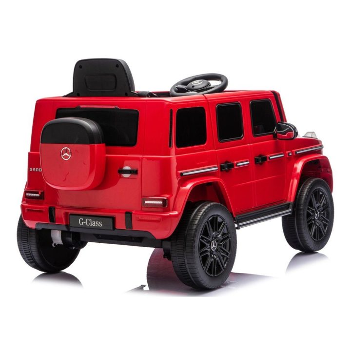 Raudonas Mercedes G 4x4 24V akumuliatorinis automobilis