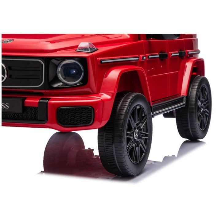 Raudonas Mercedes G 4x4 24V akumuliatorinis automobilis