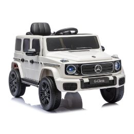 Baltas akumuliatorinis automobilis Mercedes G 4x4 24V 2580
