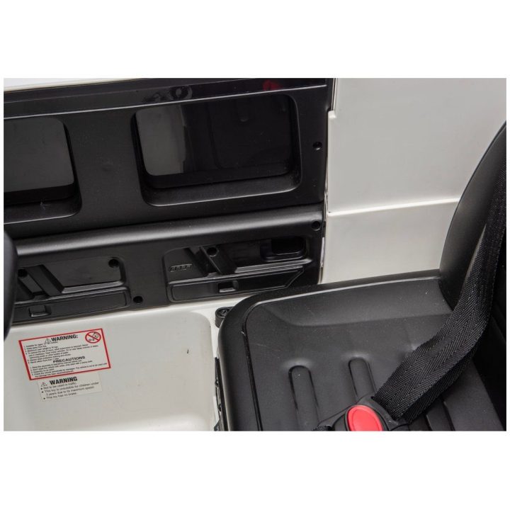 Baltas akumuliatorinis automobilis Mercedes G 4x4 24V 2580