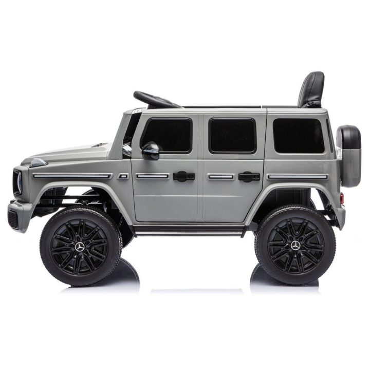Pilkas Mercedes G 4x4 24V akumuliatorinis automobilis