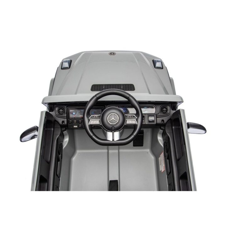 Pilkas Mercedes G 4x4 24V akumuliatorinis automobilis