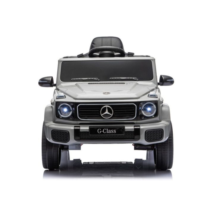 Pilkas Mercedes G 4x4 24V akumuliatorinis automobilis