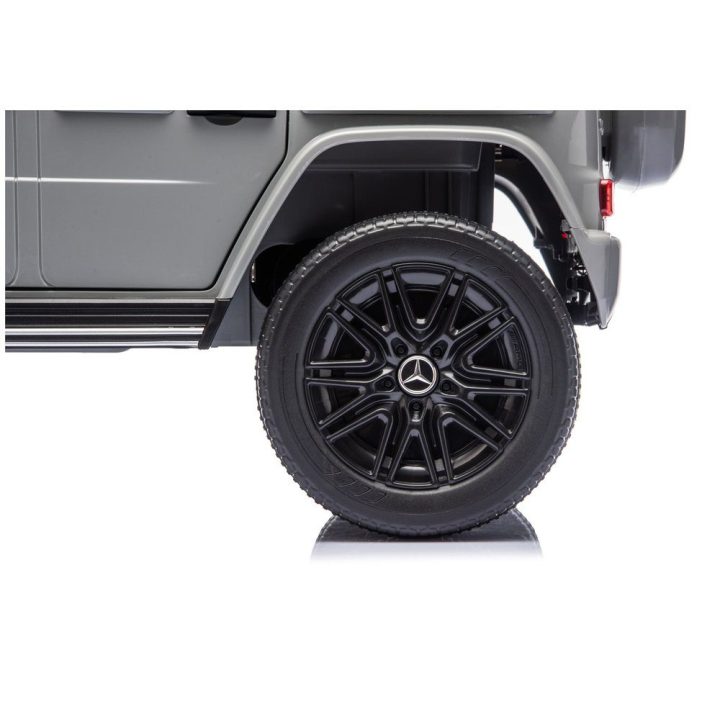 Pilkas Mercedes G 4x4 24V akumuliatorinis automobilis